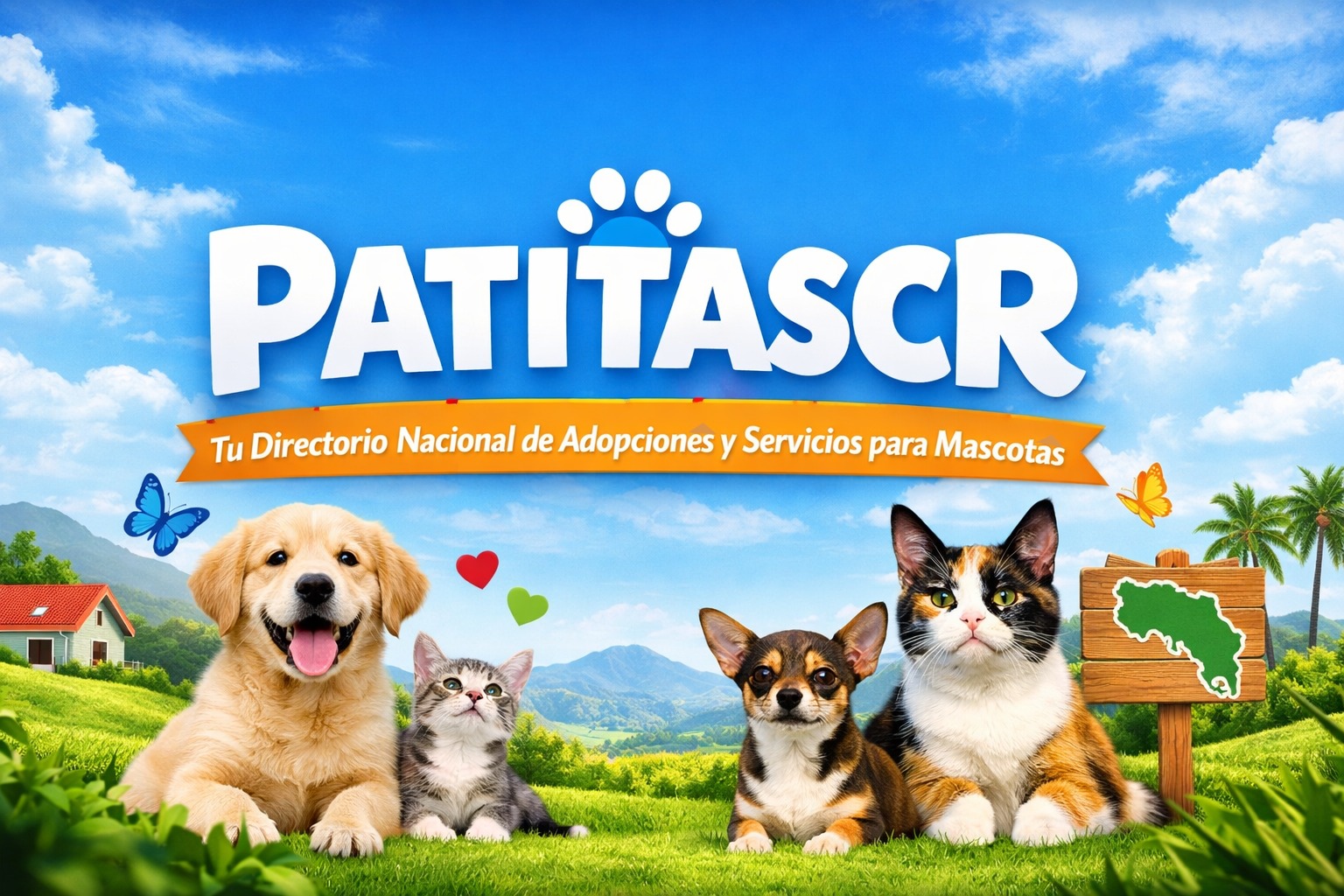 Vista previa del sitio de PatitasCR